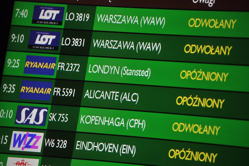 Opóźniony lub odwołany lot, może oznaczać kłopoty z wypożyczalnią samochodu. /Wojciech Stróżyk /East News