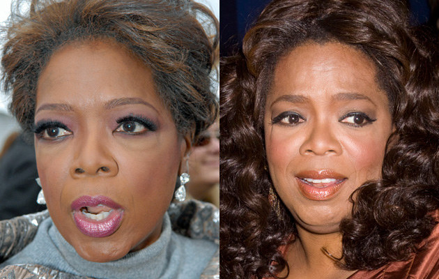 Oprah Winfrey w rozmiarze 38 oraz obecnie. &nbsp; /Splashnews