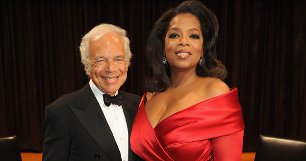 Oprah Winfrey (w towarzystwie Ralpha Laurena) podczas sobotniej gali / fot. Larry Busacca /Getty Images/Flash Press Media