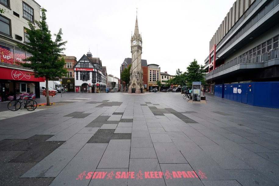 Opustoszałe Leicester /	TIM KEETON /PAP/EPA