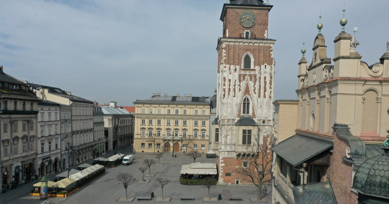 Opustoszały Kraków w dobie pandemii