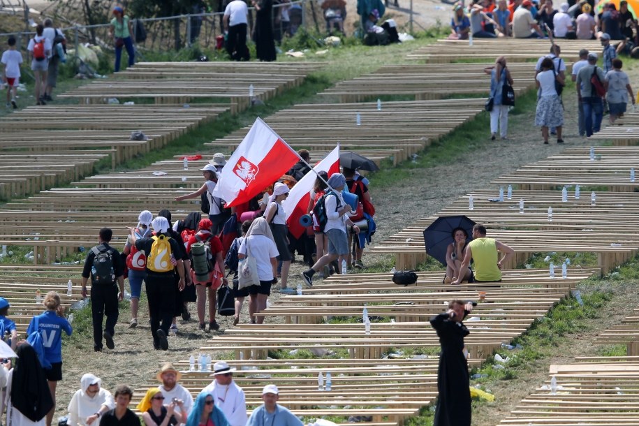 Opustoszały teren Campusu Misericordiae w Brzegach /Paweł Supernak /PAP