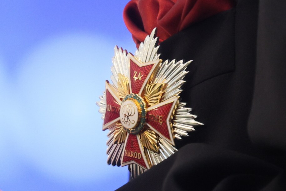 Order Orła Białego to najstarsze i najważniejsze polskie odznaczenie państwowe /Leszek Szymański /PAP