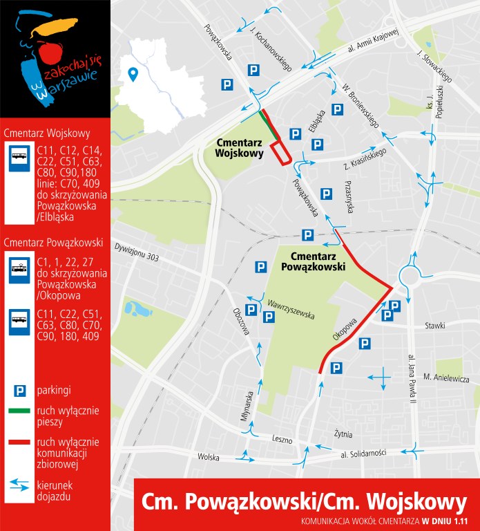 Organizacja ruchu /zdm.waw.pl /