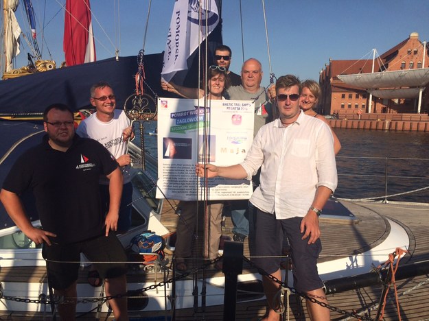 Organizatorzy wyprawy "4 kontynenty" na jachcie "Maja" podczas zlotu Baltic Sail w Gdańsku /Kuba Kaługa /RMF FM