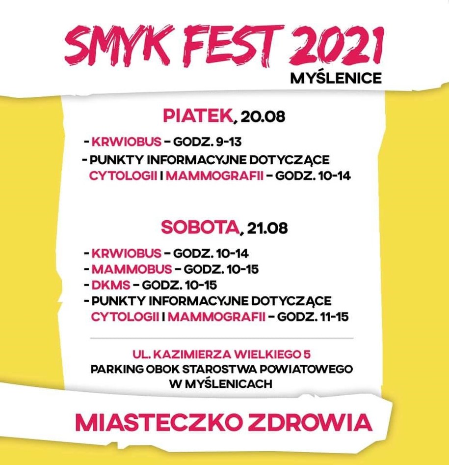 Organizatorzy zachęcają uczestników festiwalu do odwiedzania miasteczka zdrowia /Fundacja Akuratna /