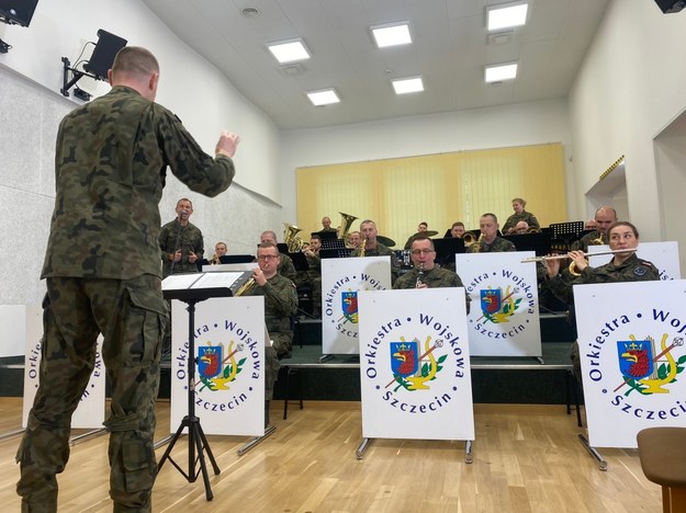 Orkiestra wojskowa ze Szczecina /Aneta Łuczkowska /RMF FM