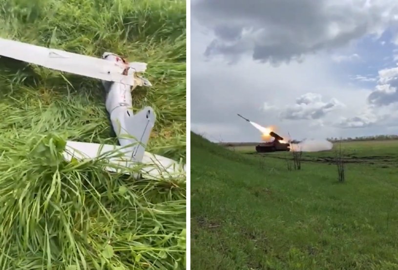 Orlan-30 to rosyjski dron, który naprowadza na cel wrogie pociski. Jego zestrzelenie ucieszyło Ukraińców /Twitter