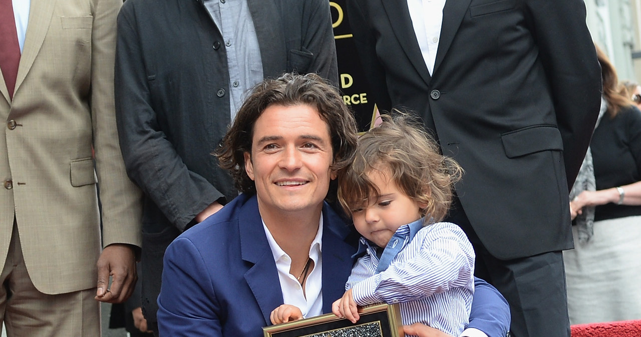 Orlando Bloom z synem, Flynnem /Jason Kempin /Getty Images