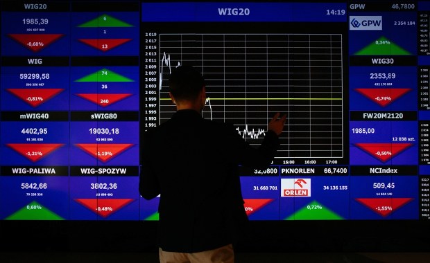 Orlen w dół, KGHM mocno do góry. Giełda zareagowała na zawieszenie broni