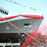 ORP Jaskółka zwodowany w Gdańsku. To niszczyciel min
