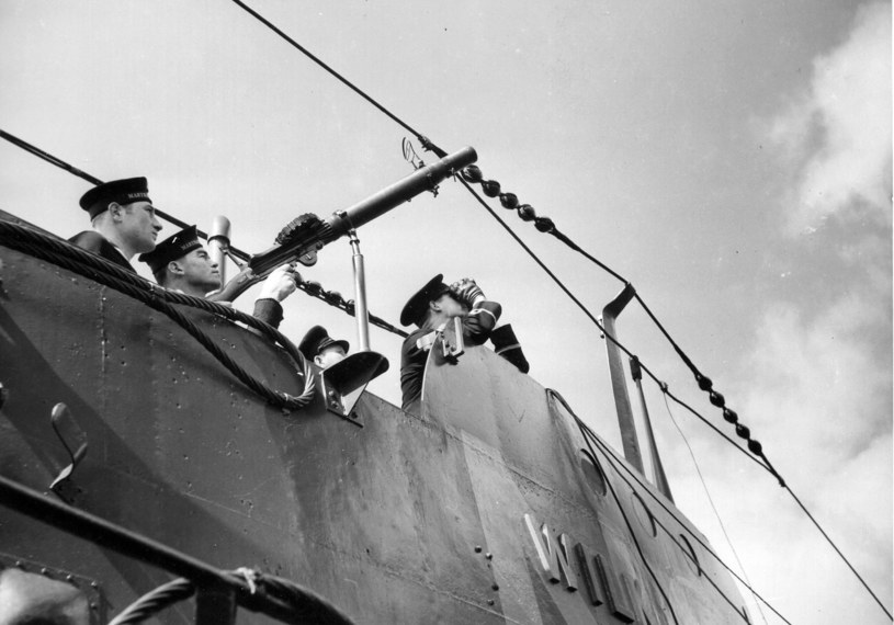 ORP "Wilk" w Wielkiej Brytanii w 1940 roku. Był jednym z pierwszych okrętów dywizjonu /domena publiczna