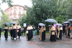 Orszak profesorki w Krakowie 