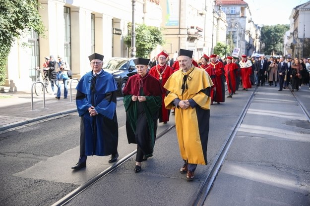 Orszak profesorski w Krakowie /	Łukasz Gągulski /PAP