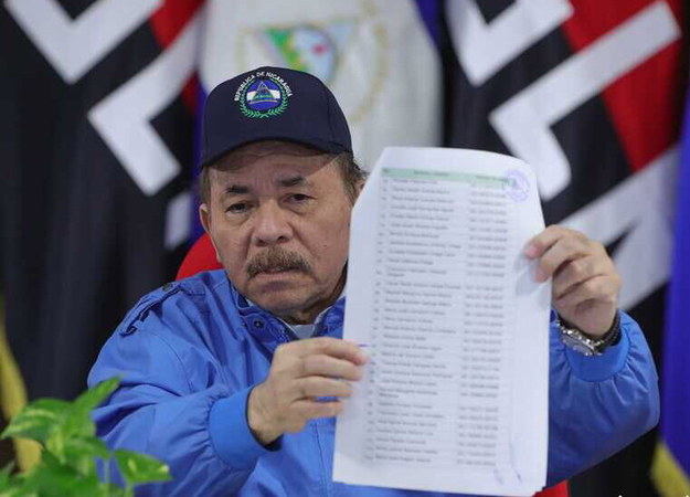 Ortega ogłosił niespodziewanie zwolnienie 222 więźniów politycznych /Nicaraguan Presidency /PAP/EPA