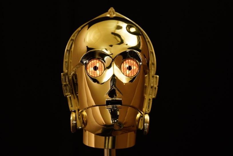 Oryginalna głowa C-3PO z filmu „Gwiezdne wojny: Nowa nadzieja” z 1977 /Andrew Matthews / PA Images / Forum /Agencja FORUM