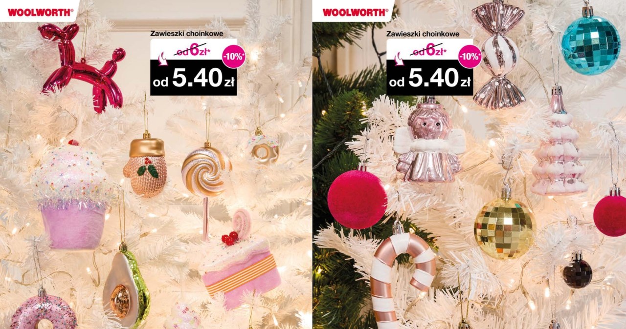 Oryginalne figurki i zawieszki choinkowe z Woolworth idealne na Sylwestra 2026 /Woolworth /INTERIA.PL