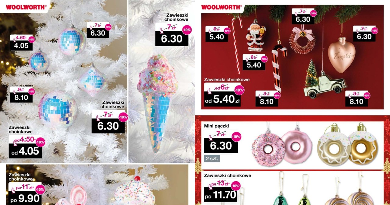 Oryginalne figurki i zawieszki choinkowe z Woolworth idealne na Sylwestra 2026 /Woolworth /INTERIA.PL