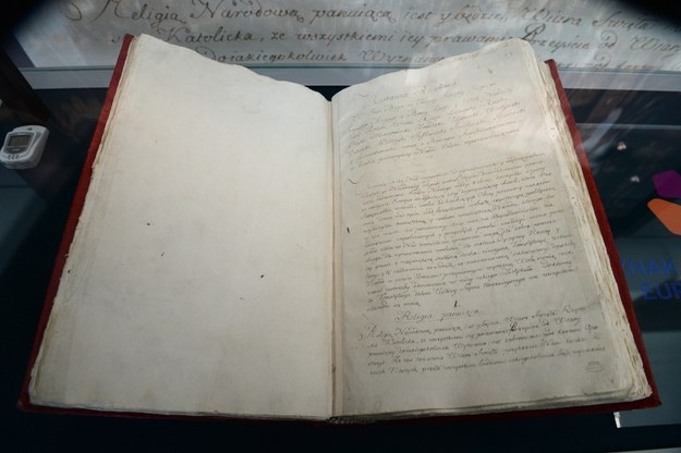 Oryginalny rękopis Konstytucji 3 Maja / 	Jacek Turczyk    /PAP