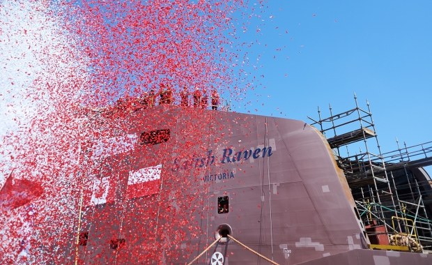 Orzeł i Kruk mogą ruszać w morze. W Gdańsku odbył się wielki chrzest promów