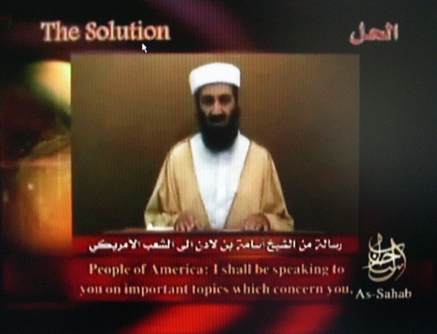 Osama bin Laden był najbardziej poszukiwanym terrorystą na świecie /A9999 DB Intelcenter /PAP/EPA