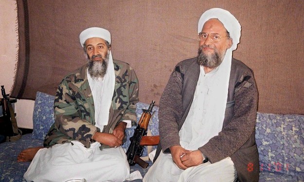 Osama bin Laden i Ajman al-Zawahiri w 2001 roku /AUSAF NEWSPAPER /PAP/EPA