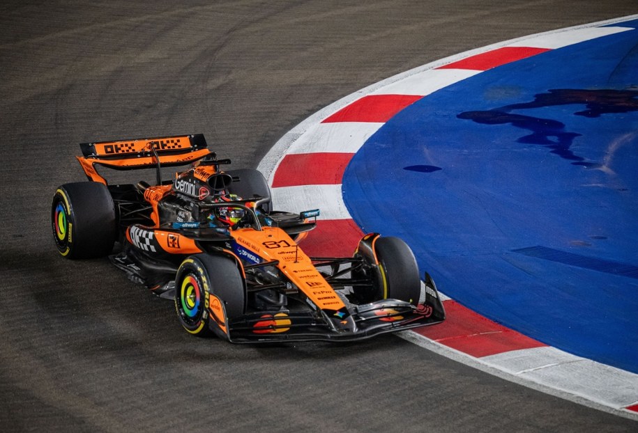 Oscar Piastri podczas GP Singapuru /TOM WHITE /PAP/EPA