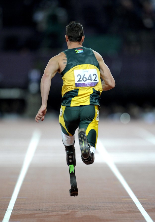 Oscar Pistorius. Igrzyska paraolimpijskie w Londynie w 2012 roku /Gary Mitchell/Landmark Media/DPA /PAP