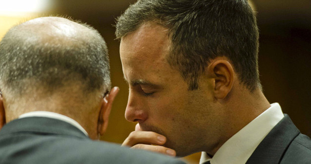 Oscar Pistorius na sali rozpraw /Pool /Getty Images