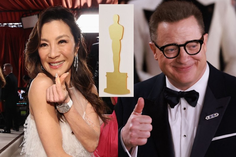 Oscary 2023: Michelle Yeoh, Brendan Fraser /ERIC GAILLARD / Reuters / Forum /Agencja FORUM