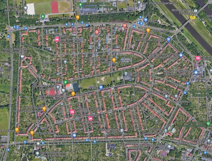 Osiedle Sępolno, czyli polski Dubaj. /Google Maps /materiał zewnętrzny