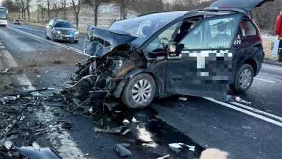 Osiem osób rannych po wypadku na DK5 w Radomierzu