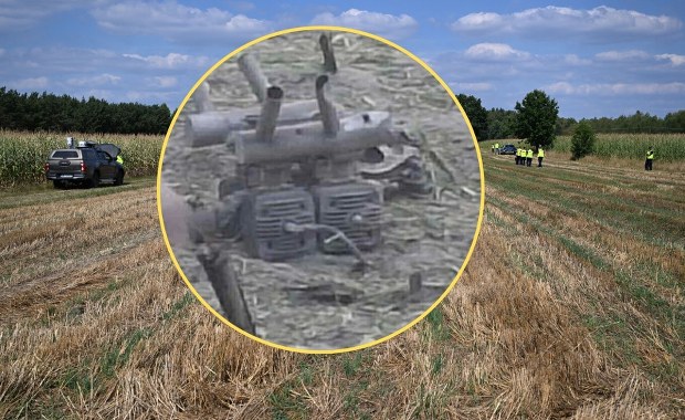 Osiny: Napis na dronie "prawdopodobnie w języku koreańskim"