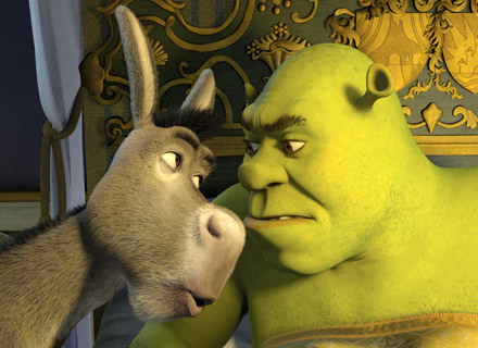 Osioł i Shrek w filmie "Shrek Trzeci" /materiały dystrybutora