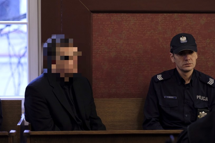 Oskarżony Dariusz P. na sali sądowej podczas rozprawy odwoławczej /PAP