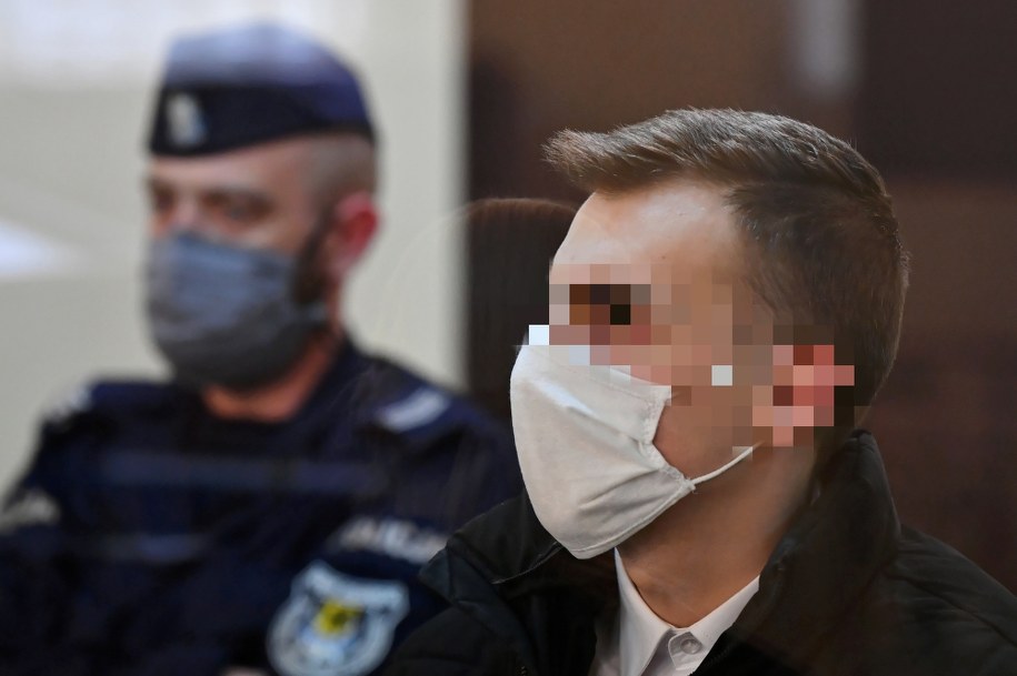 Oskarżony o podpalenie kamienicy w Lęborku Maciej D. podczas rozprawy w procesie odwoławczym w Sądzie Apelacyjnym w Gdańsku / 	Adam Warżawa    /PAP