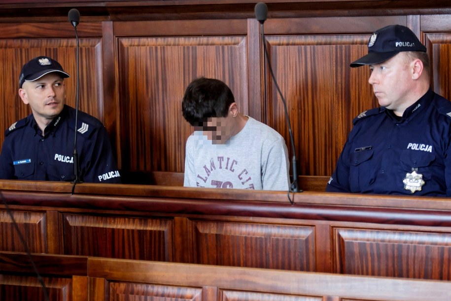 Oskarżony Sebastian K. /Aleksander Koźmiński /PAP