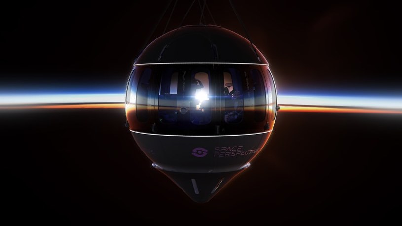 Ośmiu pasażerów poleci kapsułą na wysokość 30 kilometrów, aby poznać smak "krawędzi kosmosu" / foto: Space Perspective /domena publiczna