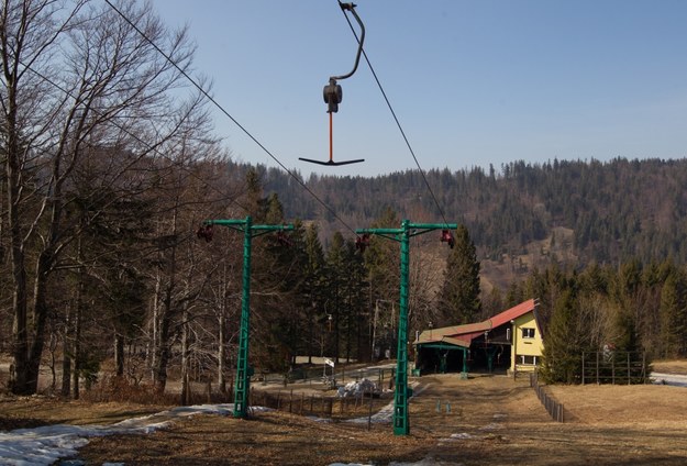 Ośrodek Juliany jeden z ośrodków narciarskich w Szczyrku /Andrzej Grygiel /PAP
