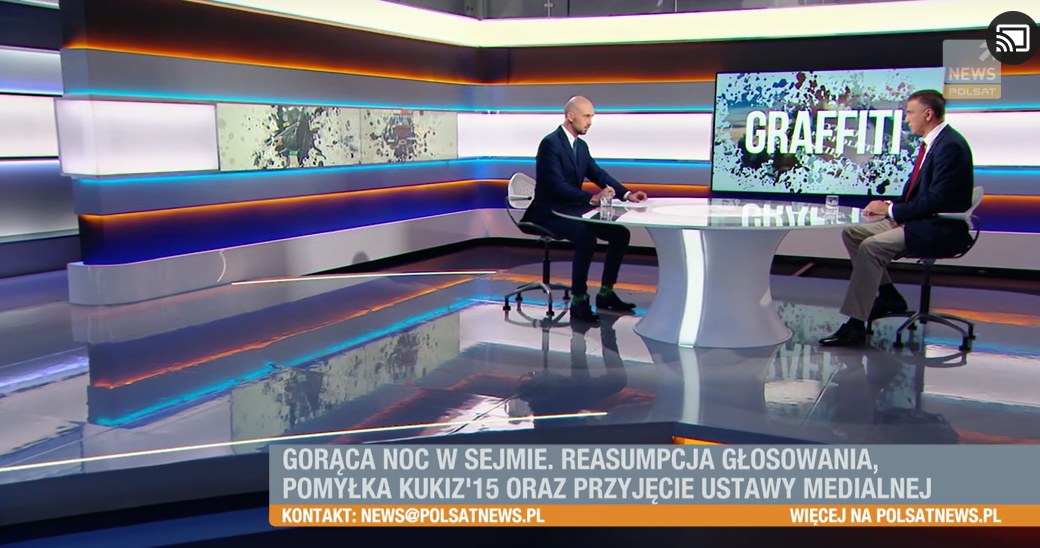 Ostatecznie gościem Marcina Fijołka był Jarosław Sachajko /Polsat