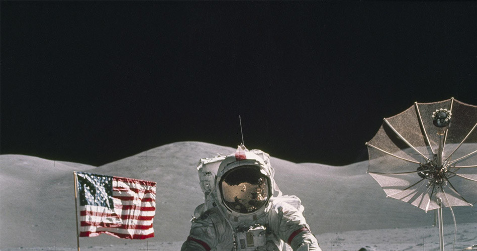 Ostatni człowiek, który stanął na Księżycu - podczas misji Apollo 17 /NASA