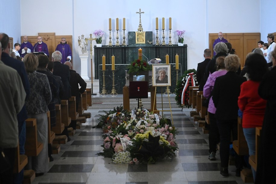 Ostatnie pożegnanie Krystyny Palmowskiej /Piotr Nowak /PAP