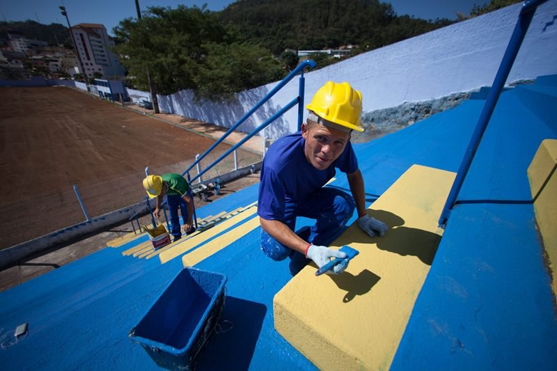 Ostatnie przygotowania przed mundialem /Marcos Mendez /PAP/EPA