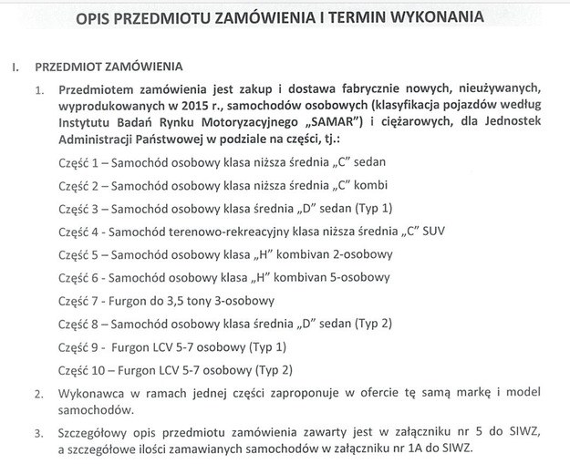 Ostatnie zakupy rządu Ewy Kopacz /Informacja prasowa