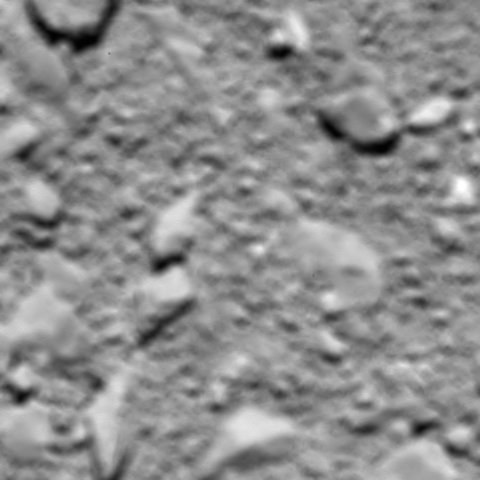 Ostatnie zdjęcie przesłane przez Rosettę /ESA/Rosetta/MPS for OSIRIS Team MPS/UPD/LAM/IAA/SSO/INTA/UPM/DASP/IDA /materiały prasowe