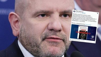 Ostra reakcja policji na wpis posła PiS. 