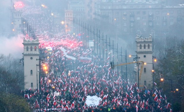 Ostra reakcja Ukrainy na incydent podczas Marszu Niepodległości. "Haniebny akt wandalizmu"