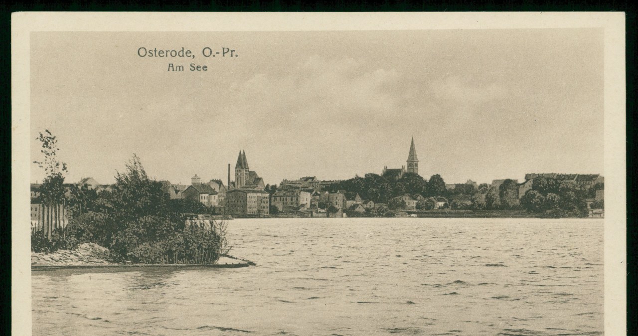 Ostróda na pocztówce z początku XX wieku /Biblioteka Narodowa