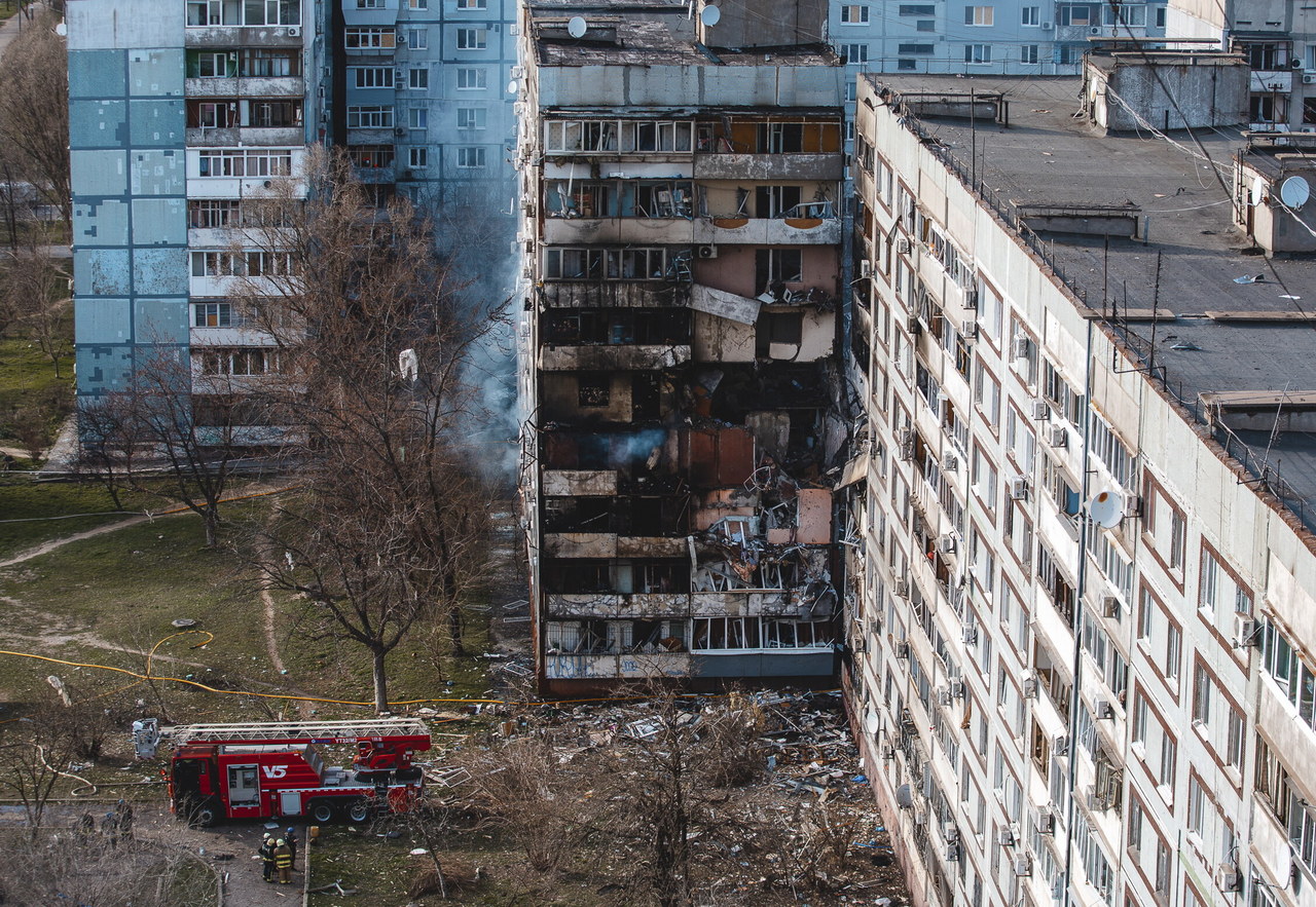 Ostrzał Zaporoża. Jedna osoba zginęła, 300 mieszkań zniszczonych