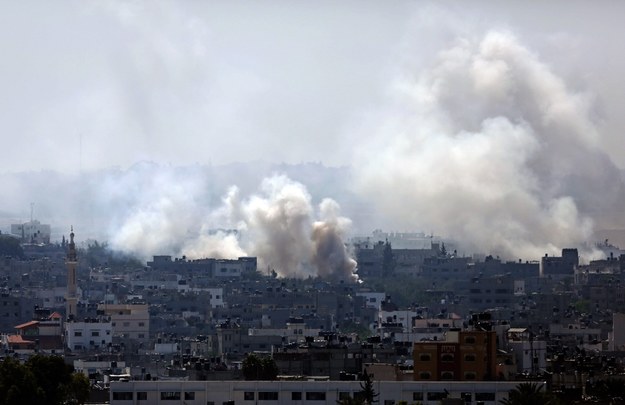 Ostrzelane przez izraelskie wojsko miasto Gaza /MOHAMMED SABER  /PAP/EPA